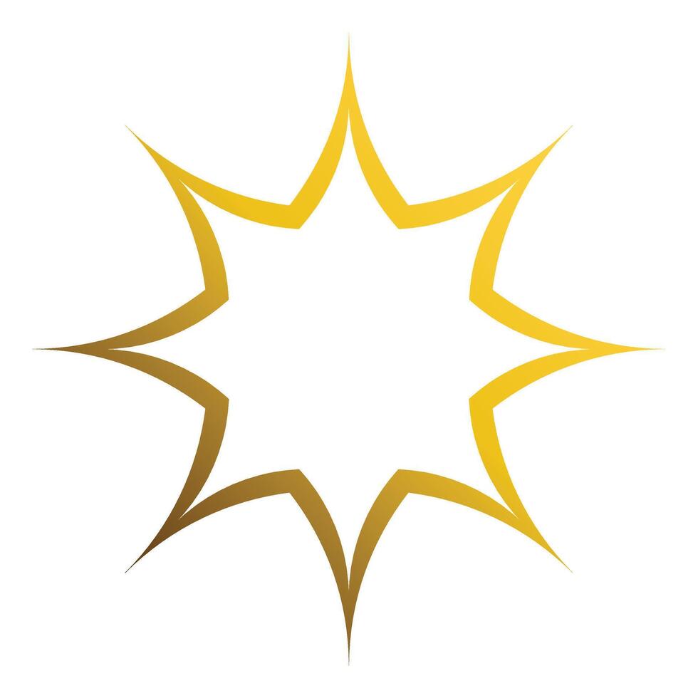 golden flower petal ornament vector