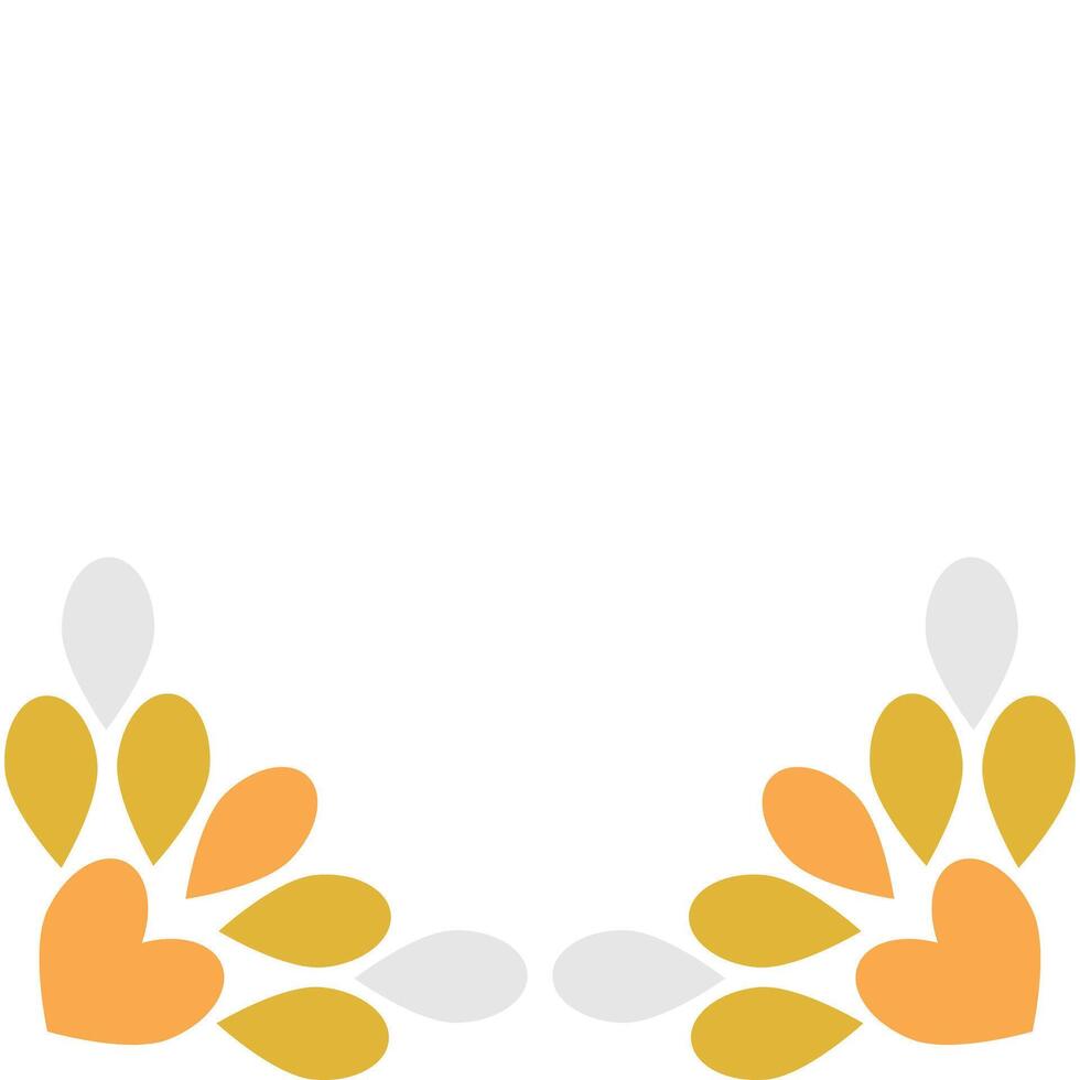 flower petal decoration design vector