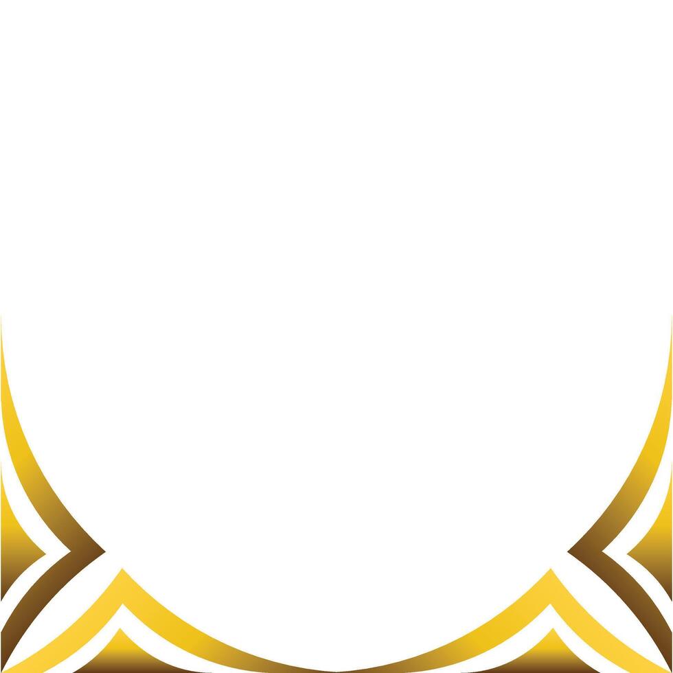 luxury golden floral frame ornament vector