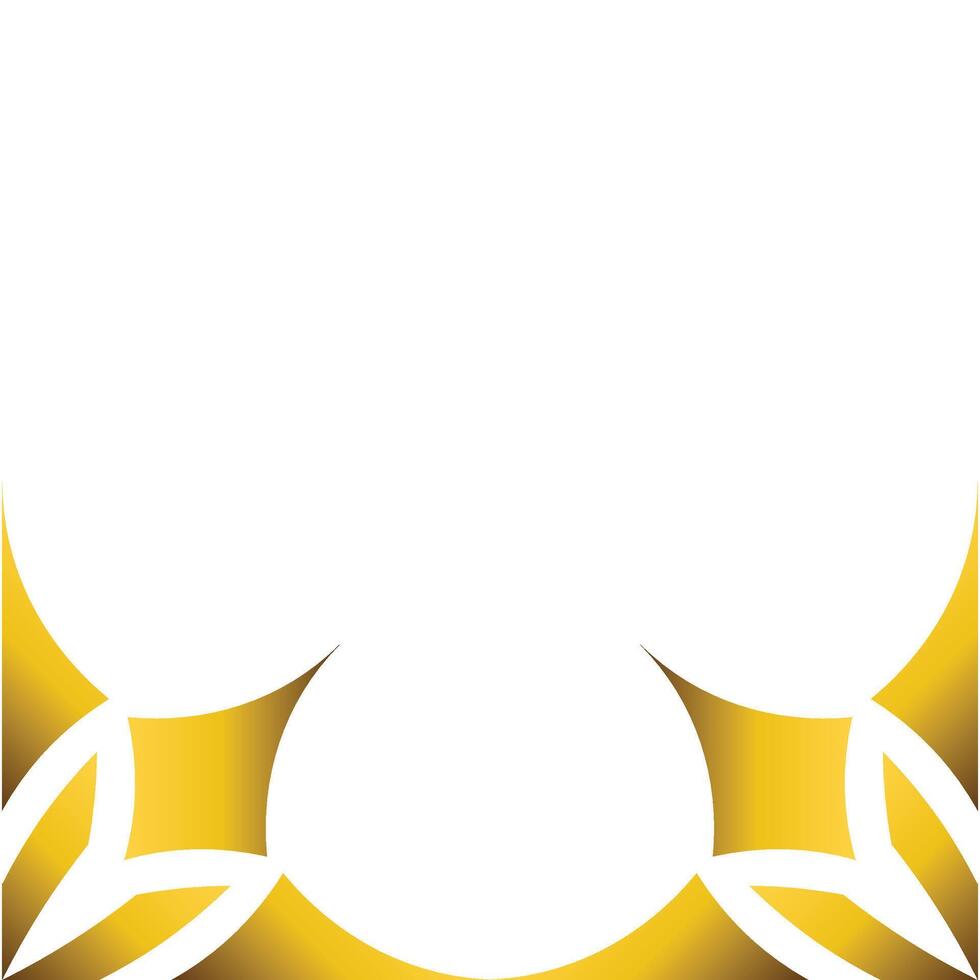 luxury golden floral frame ornament vector