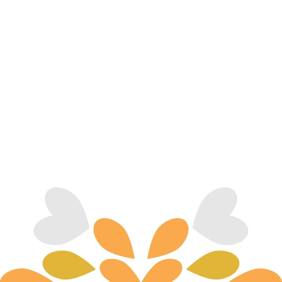 flower petal decoration design vector