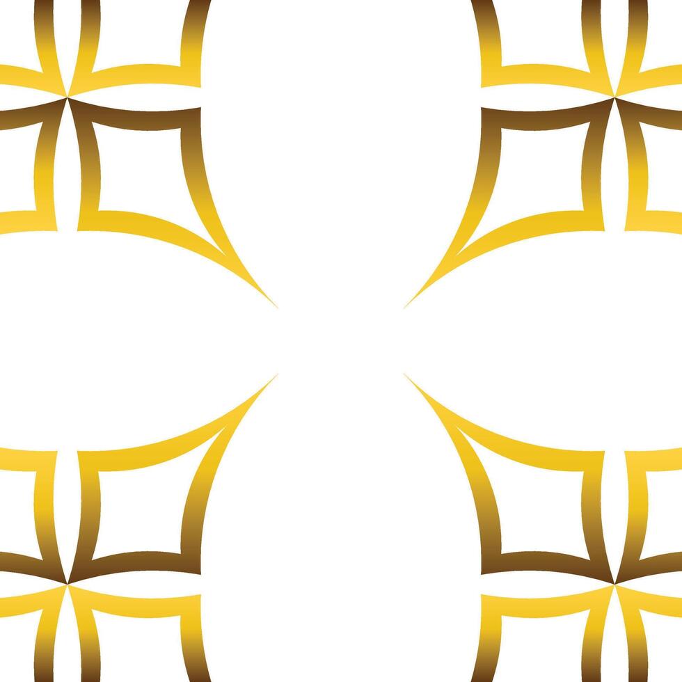golden geometry frame design vector