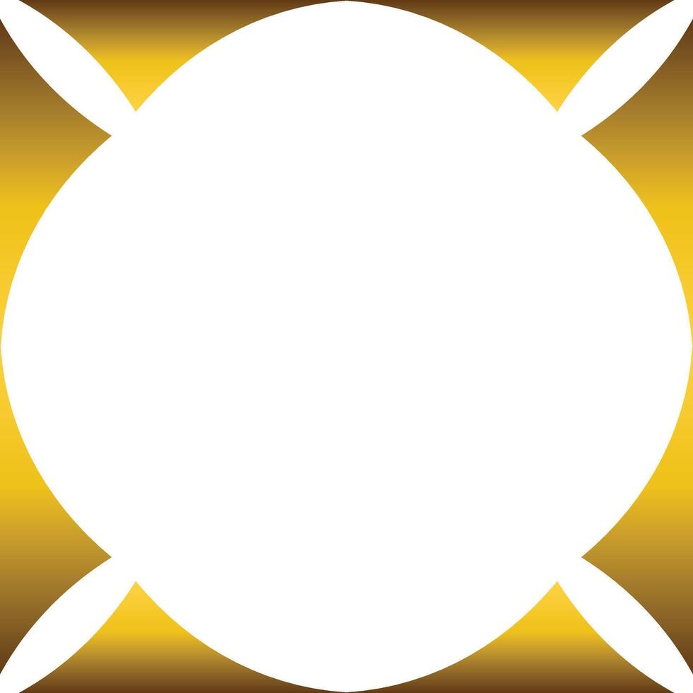 Luxury golden geometry frame design vector