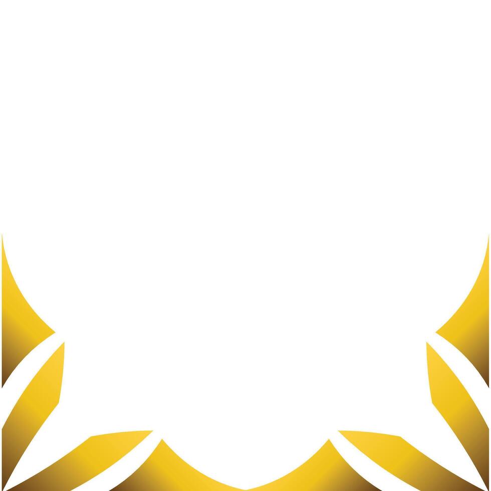 luxury golden floral ornament design vector