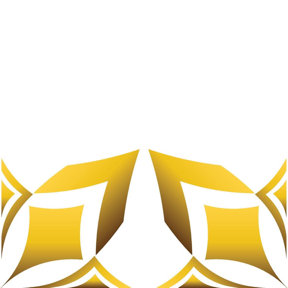 luxury golden floral ornament design vector