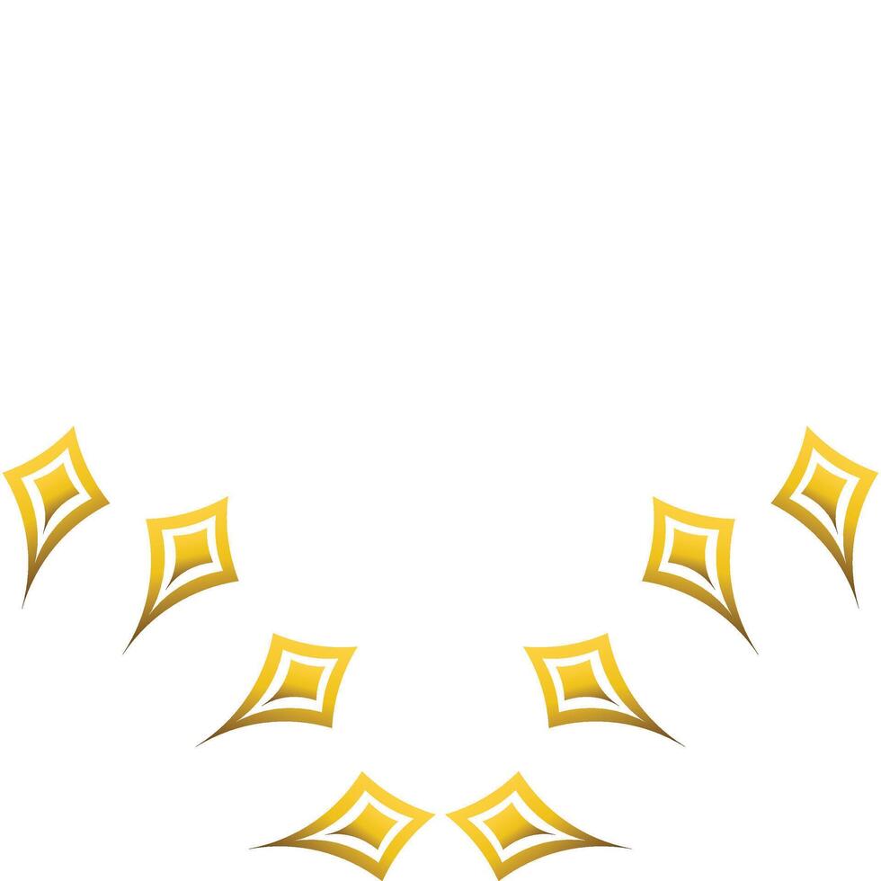 luxury golden floral ornament design vector