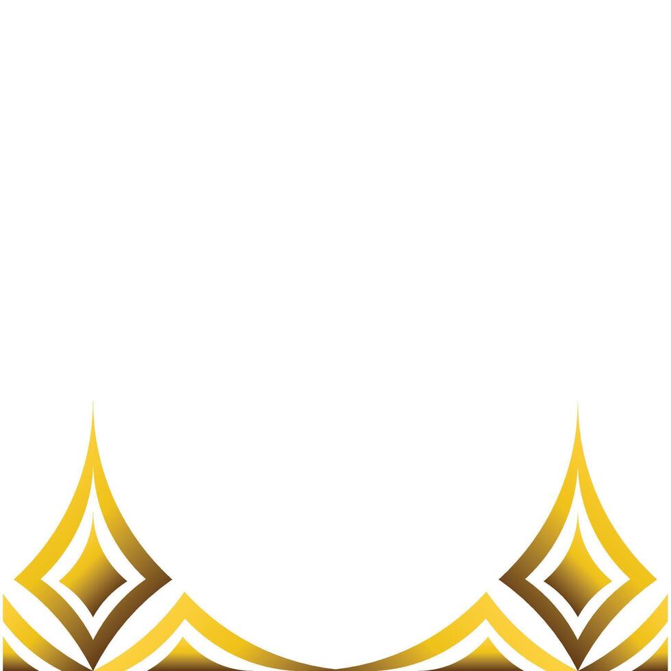 luxury golden floral ornament design vector