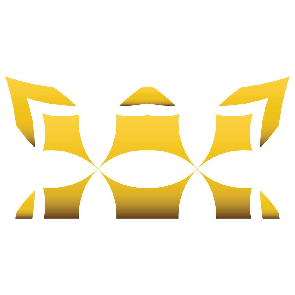 golden flower petal design vector