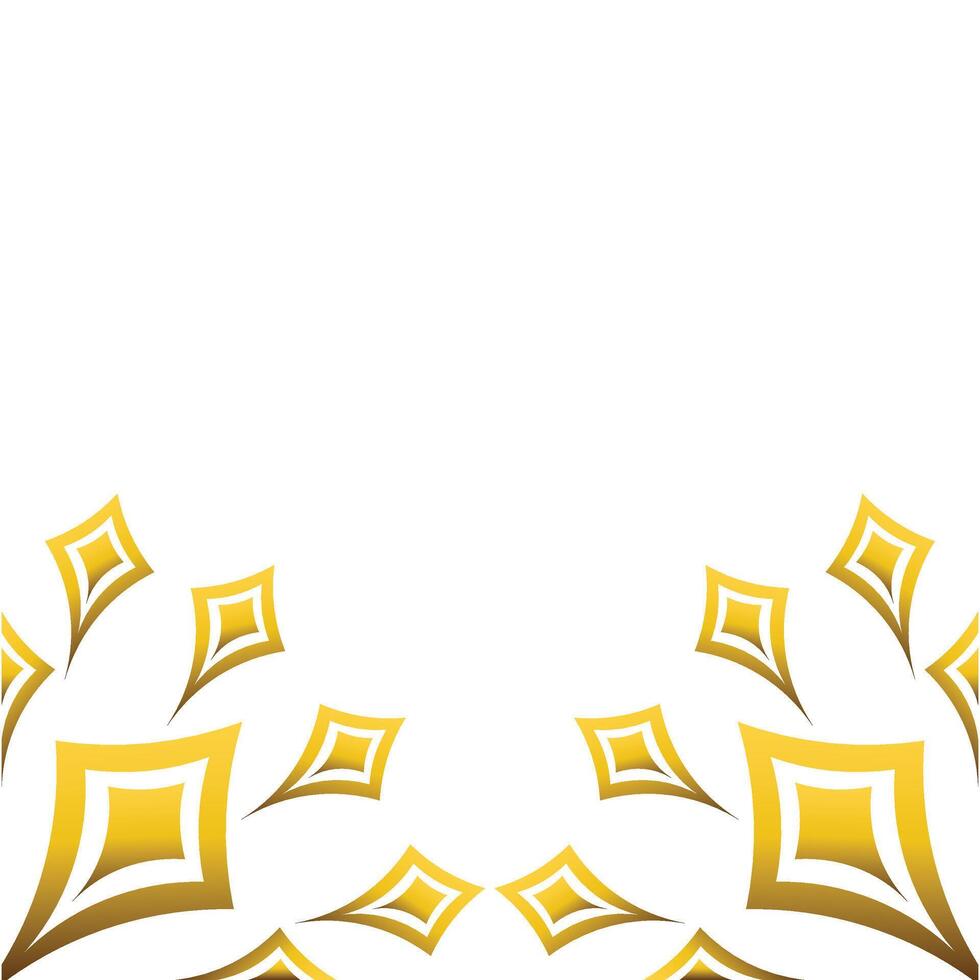 luxury golden floral ornament design vector