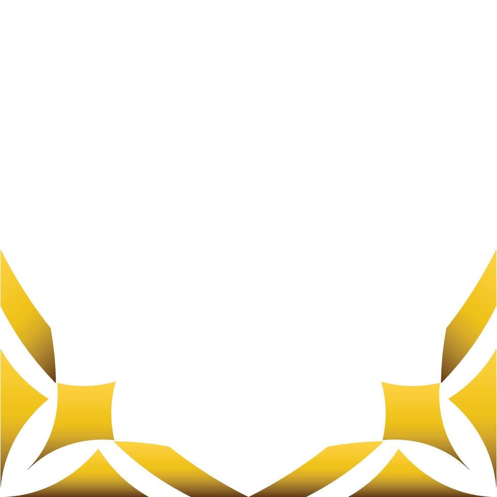 luxury golden floral ornament design vector
