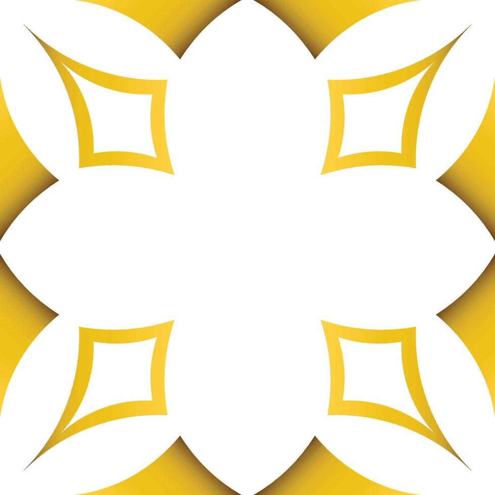 Luxury golden geometry frame design vector