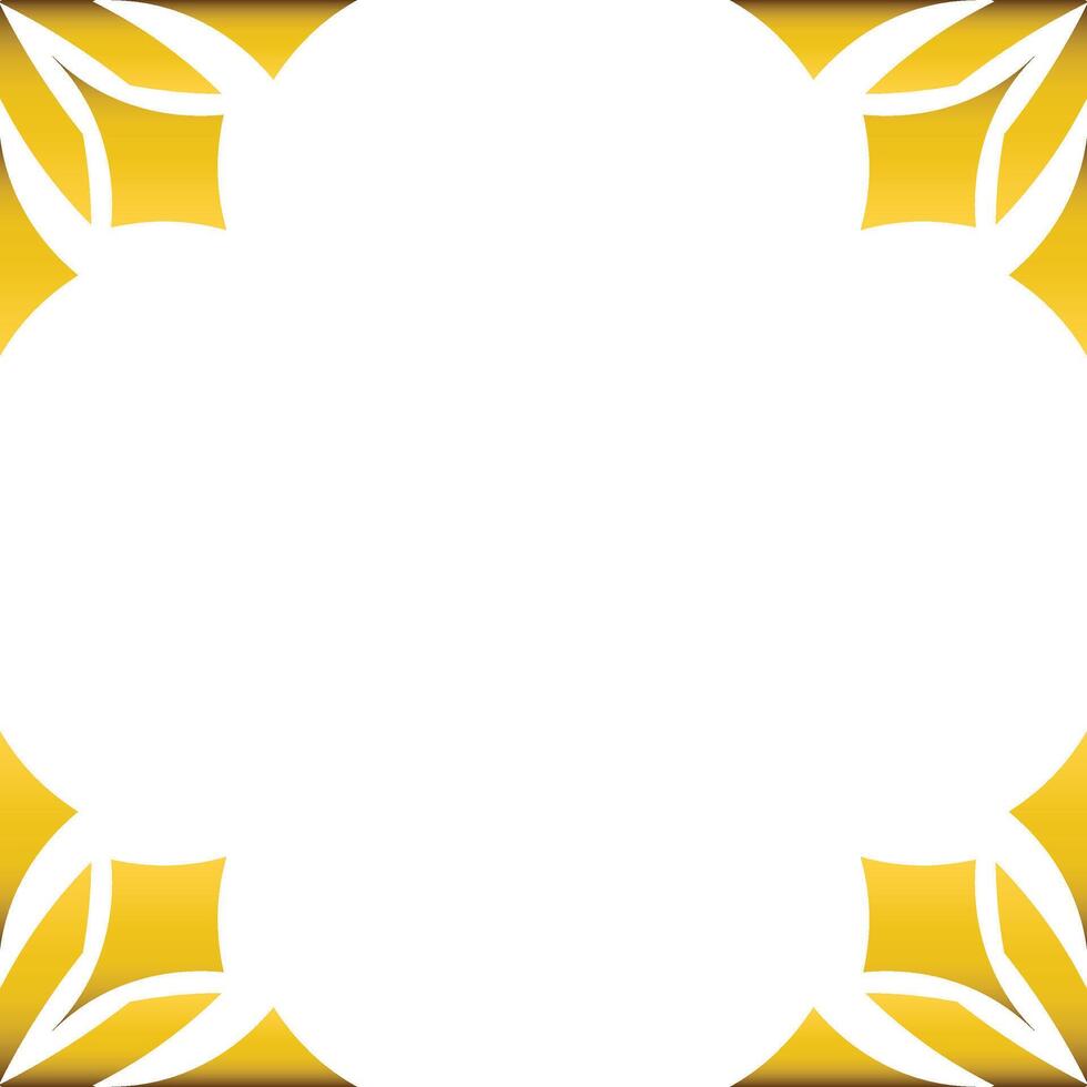 Luxury golden geometry frame design vector