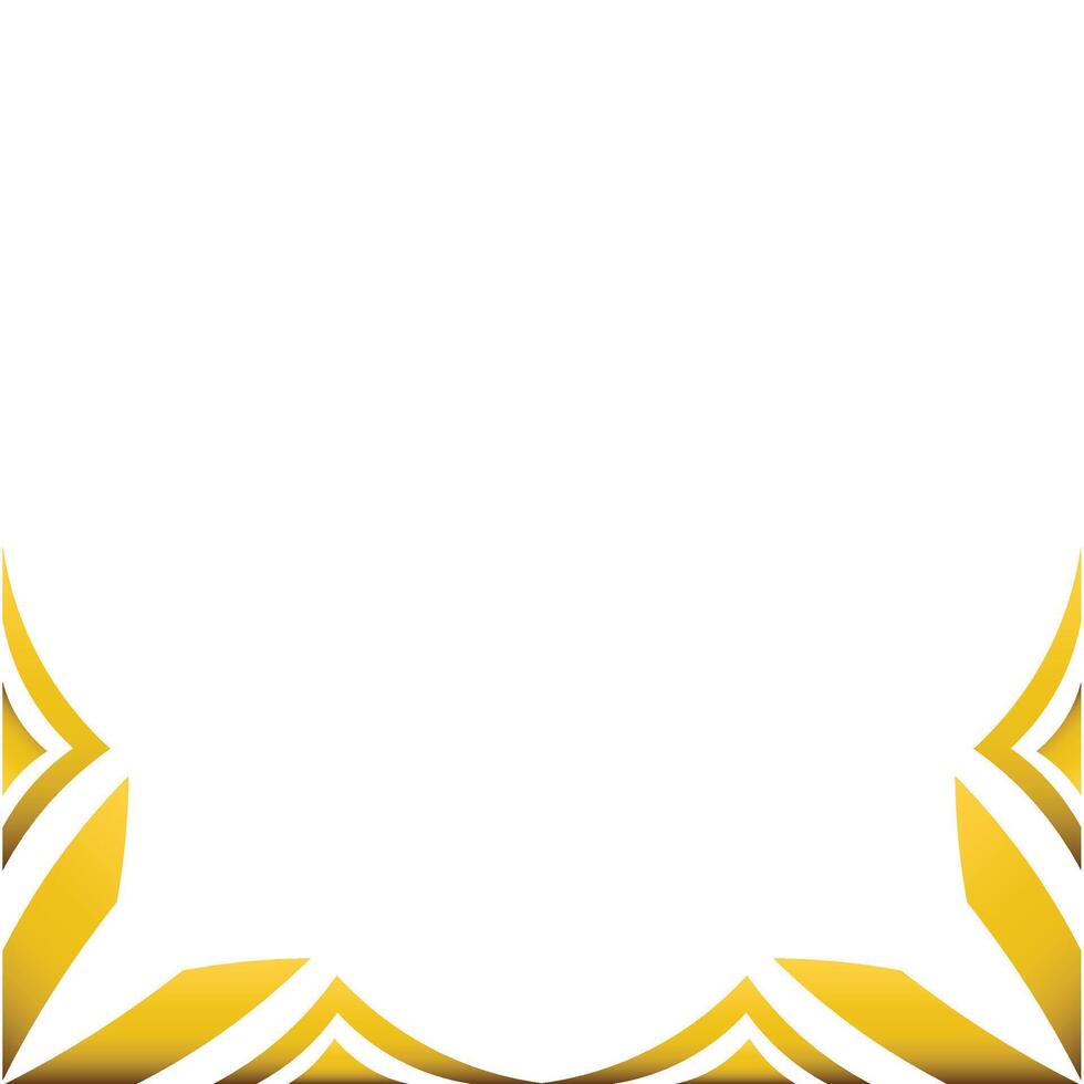 luxury golden floral ornament design vector