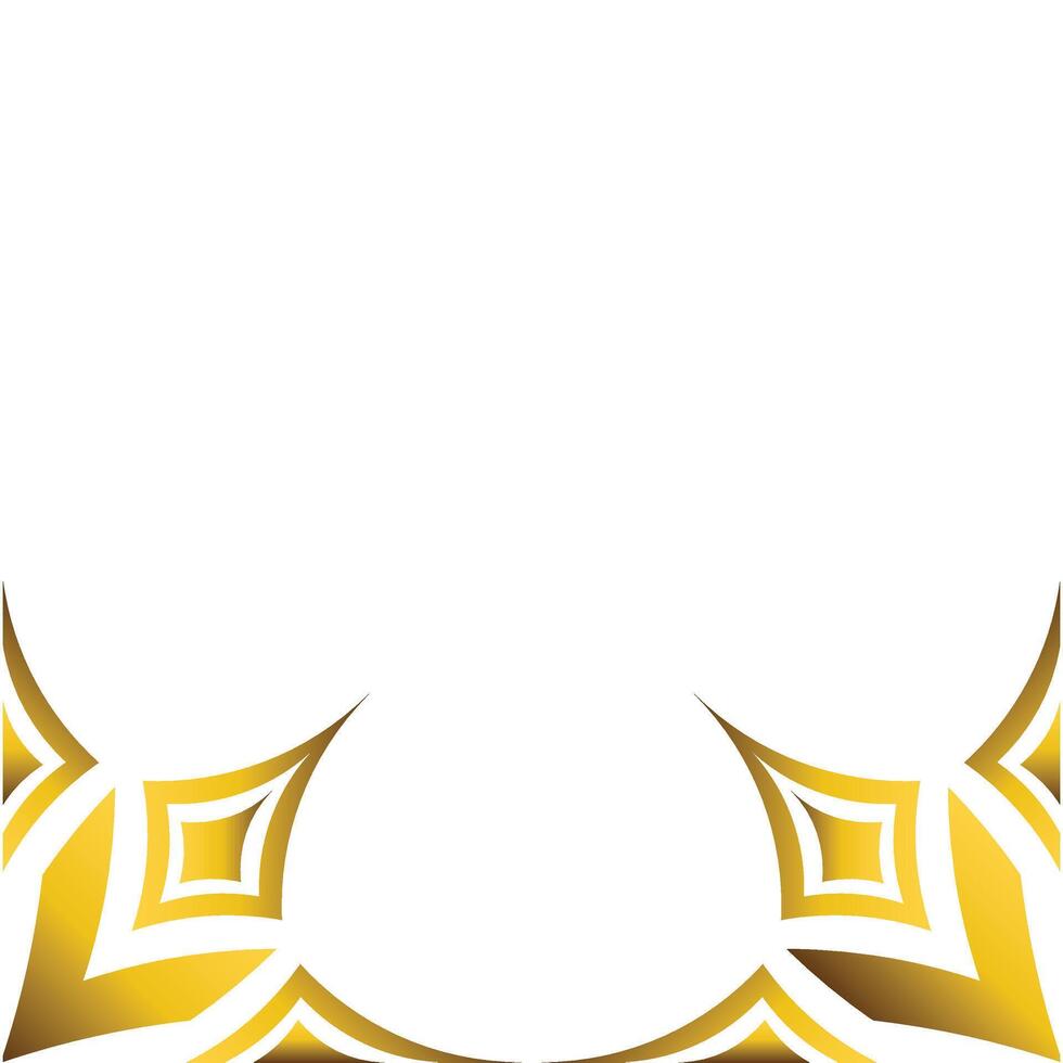 luxury golden floral ornament design vector