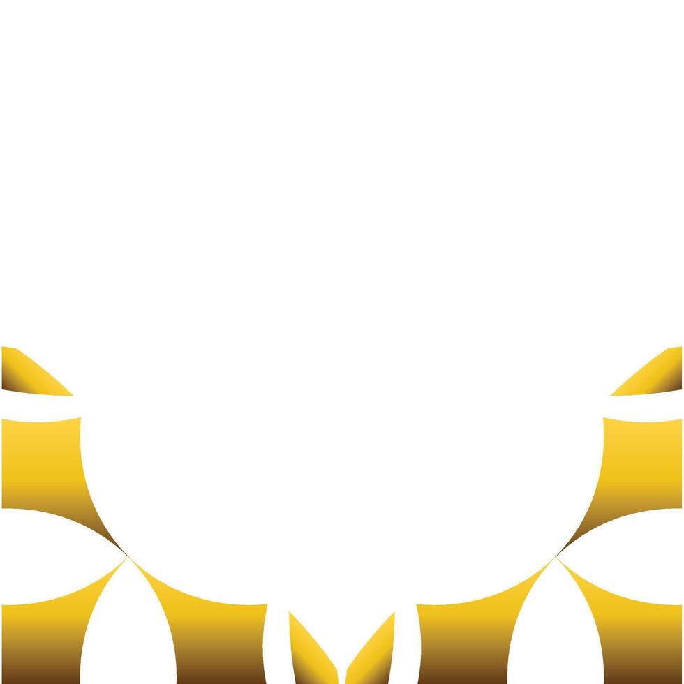 luxury golden floral ornament design vector
