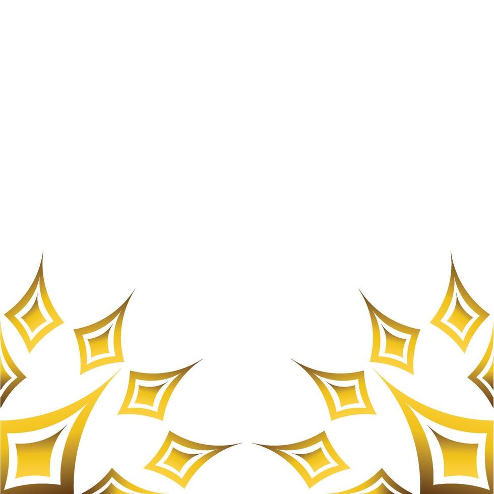 luxury golden floral ornament design vector