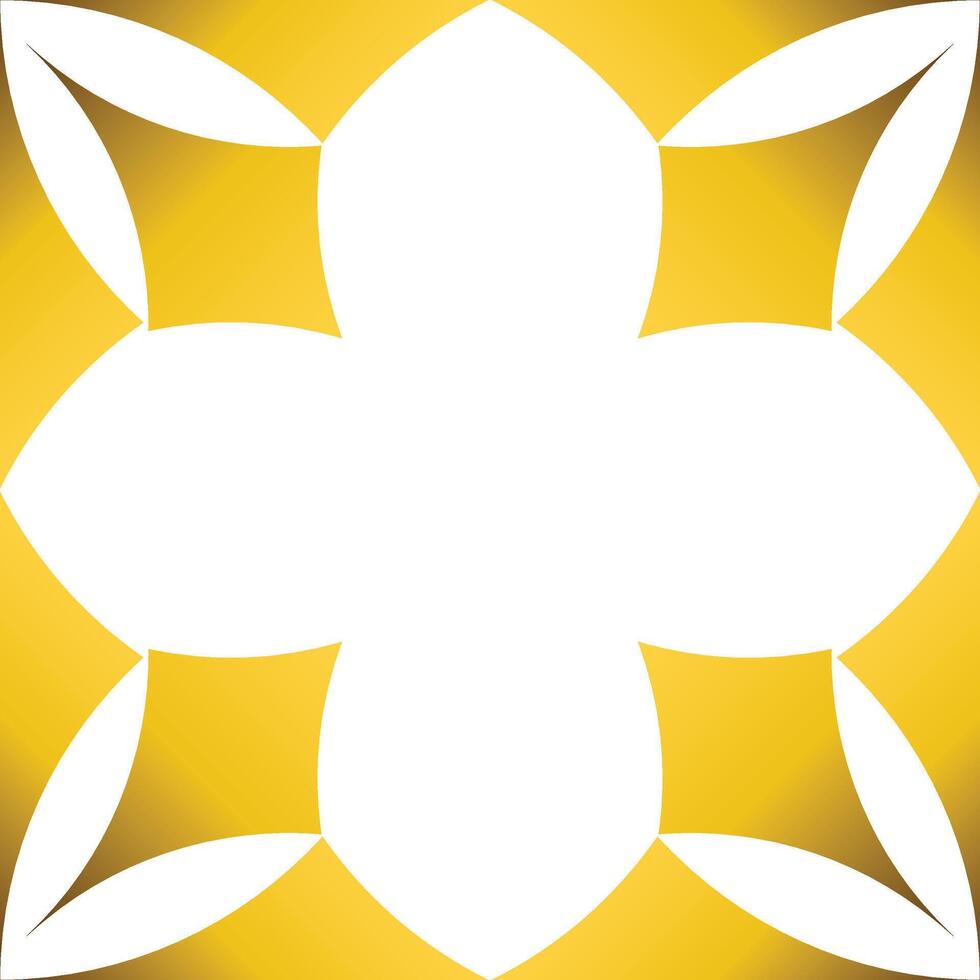 Luxury golden geometric frame design vector