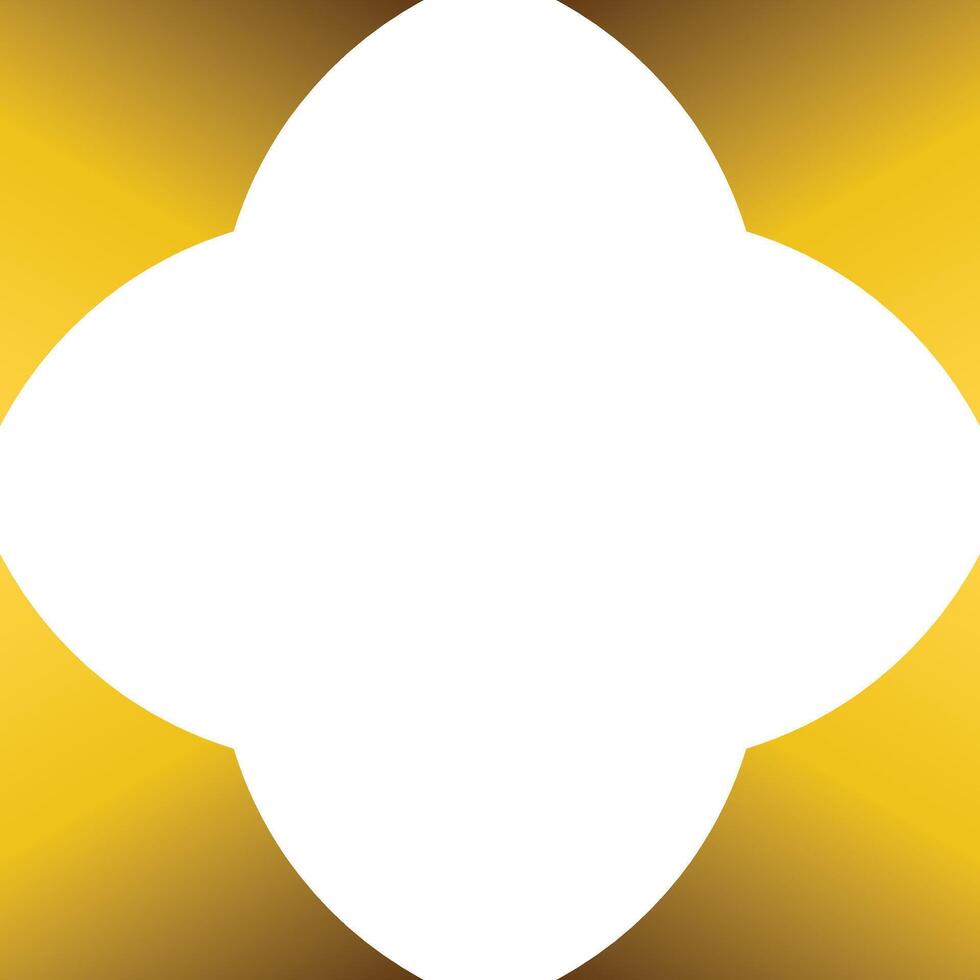 Luxury golden geometric frame design vector