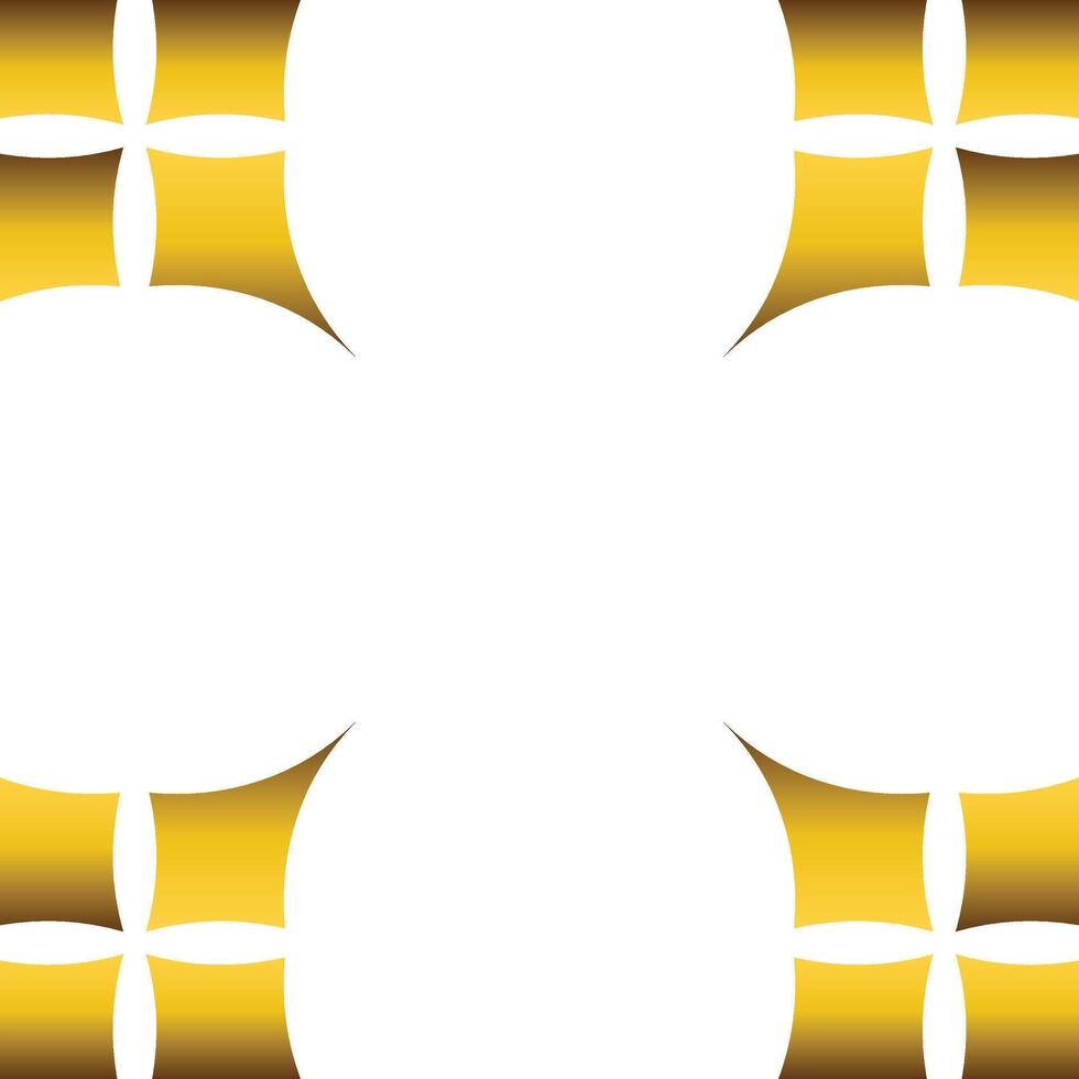 Luxury golden geometric frame design vector