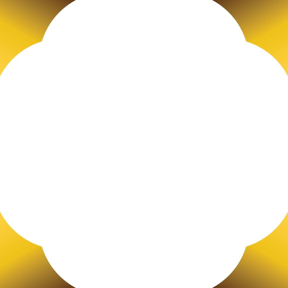 Luxury golden geometric frame design vector