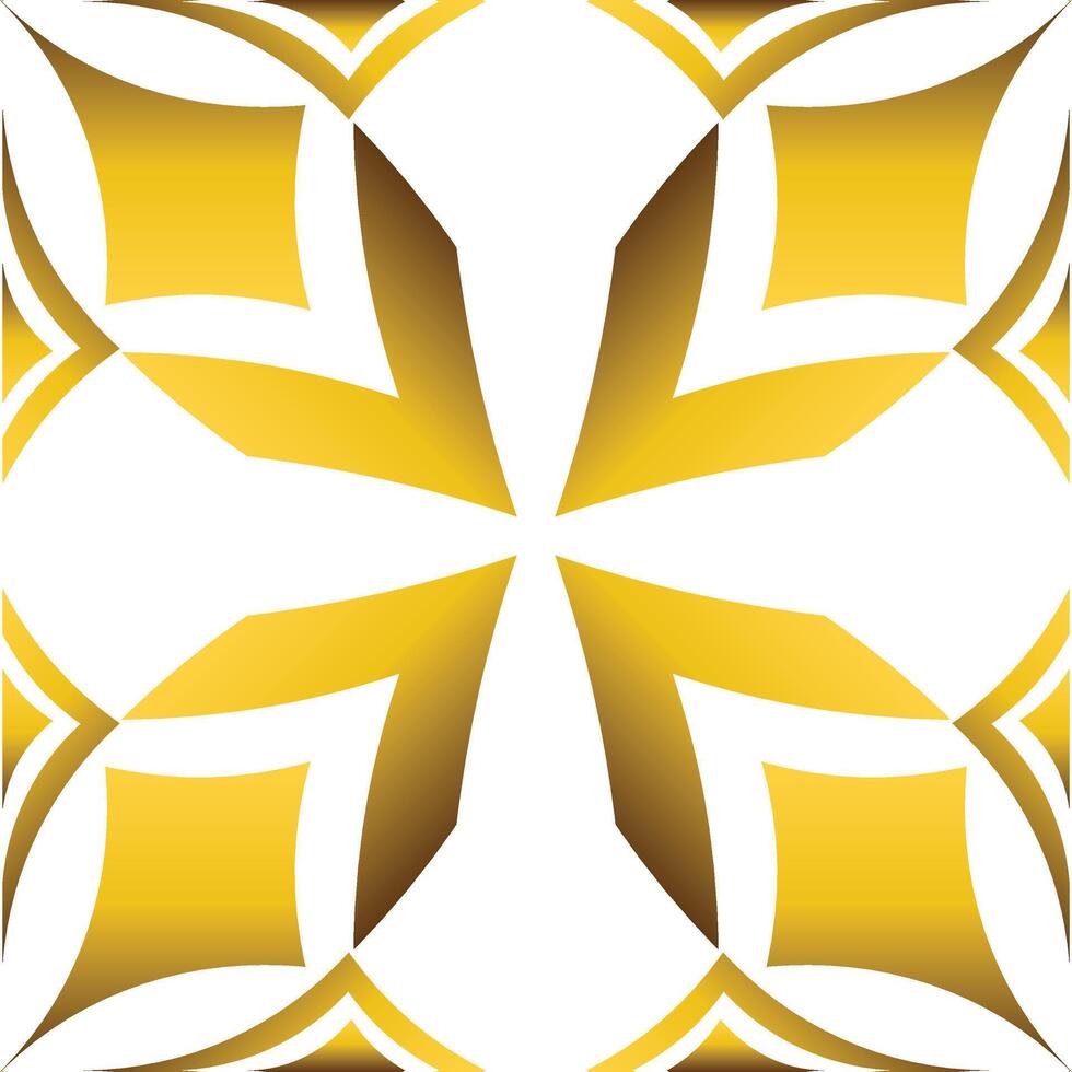 golden geometry frame design vector