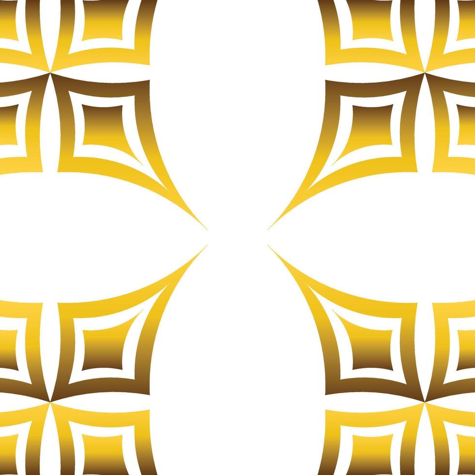 golden geometry frame design vector