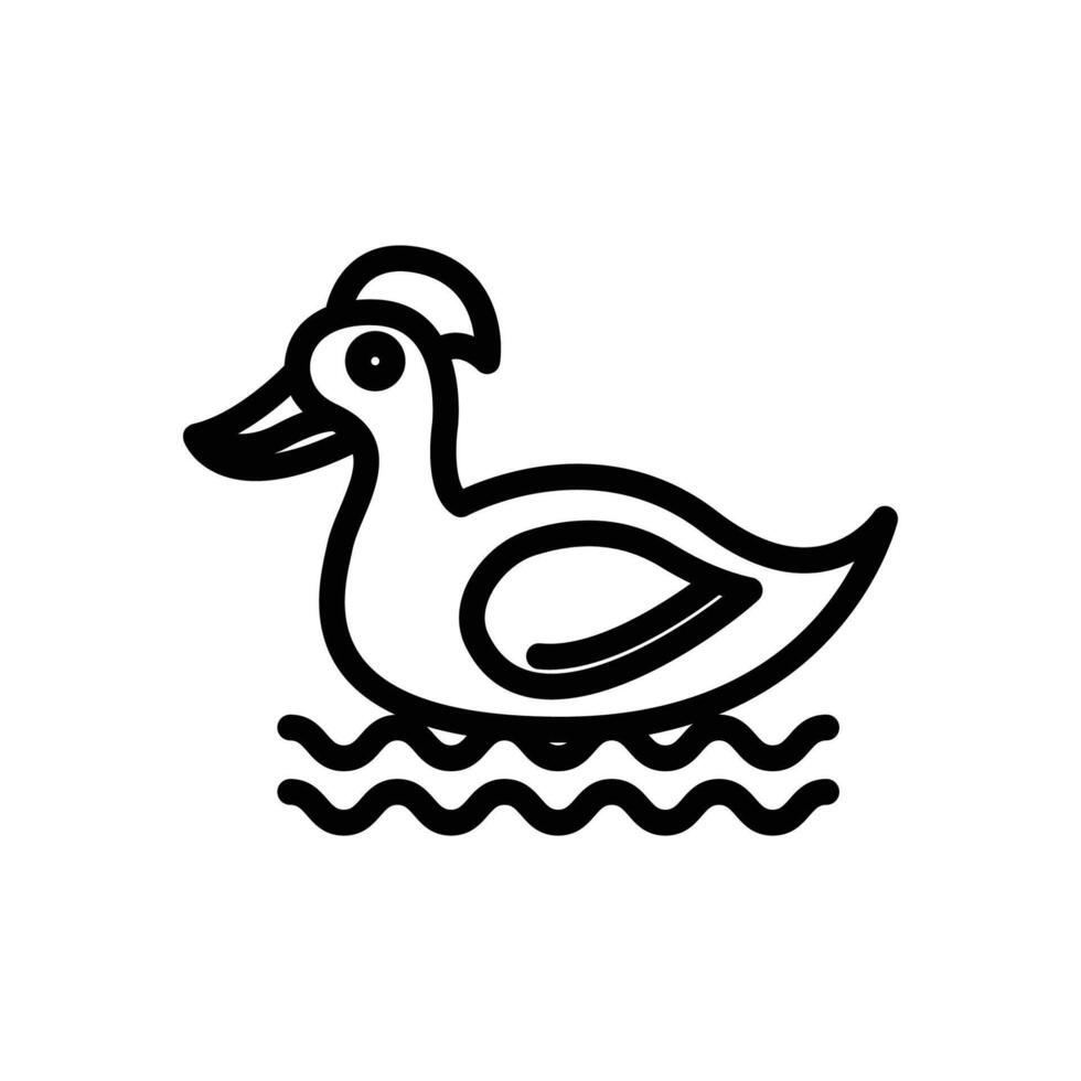 duck icon or logo design isolated sign symbol illustration. A collection of high quality black line style icons vector