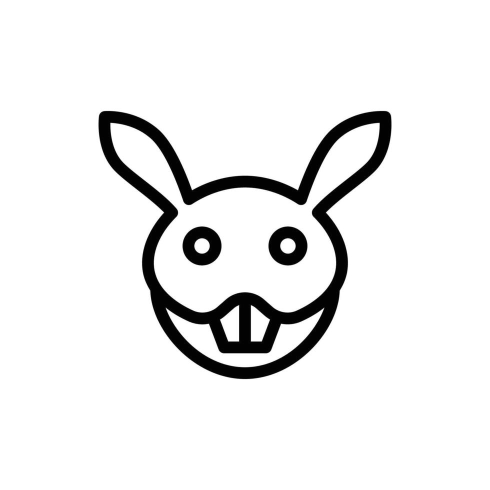 rabbit icon or logo design isolated sign symbol illustration. A collection of high quality black line style icons vector