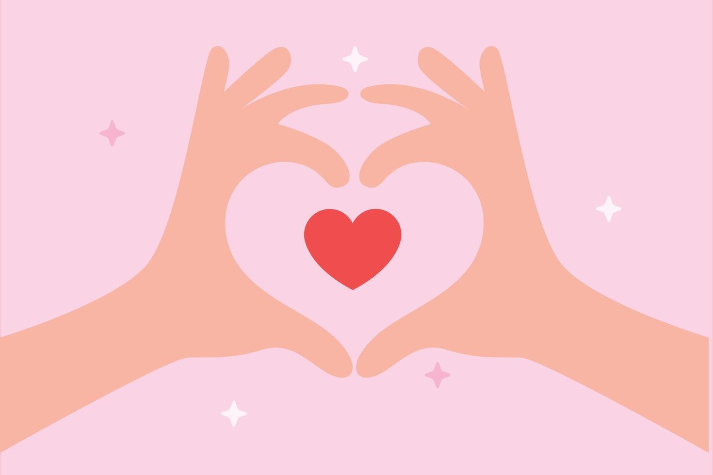 All about love concept. Colored flat illustration isolated. vector