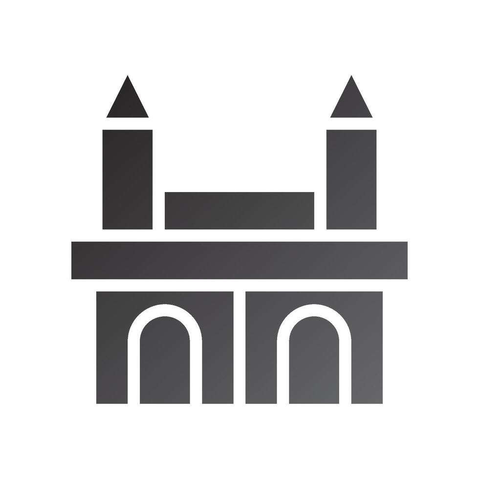 house icon gradient solid black vector