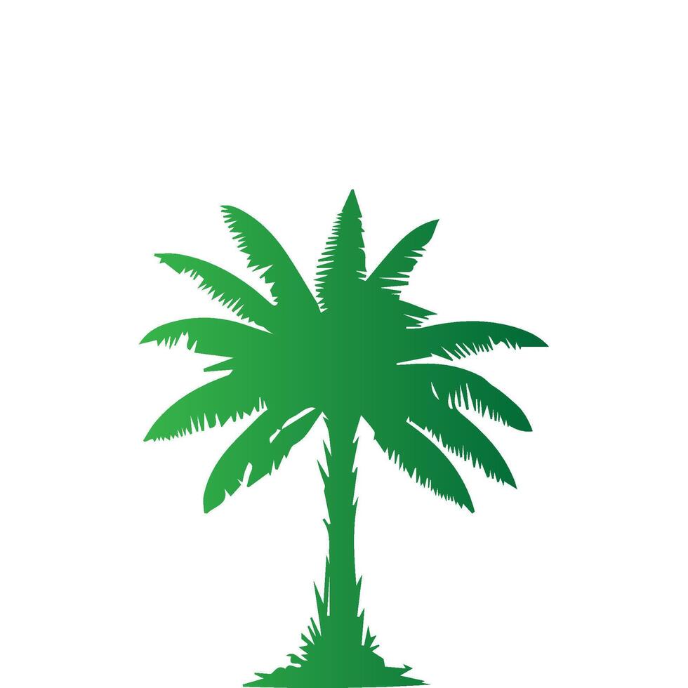 Banana Tree Silhouette Icon. Illustration of Banana Tree. Banana tree with fruit symbol. Banana tree sign. vector