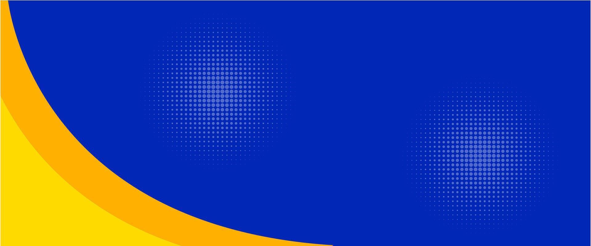 Abstract background modern hipster futuristic graphic, banner yellow and blue background vector