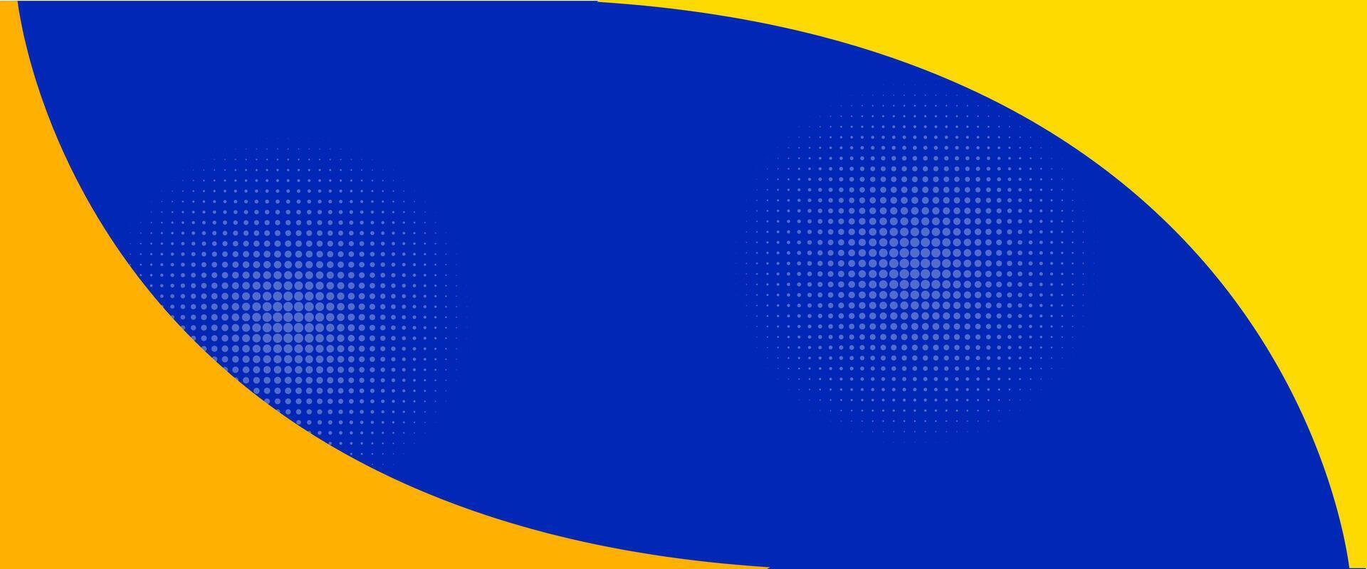 Abstract background modern hipster futuristic graphic, banner yellow and blue background vector