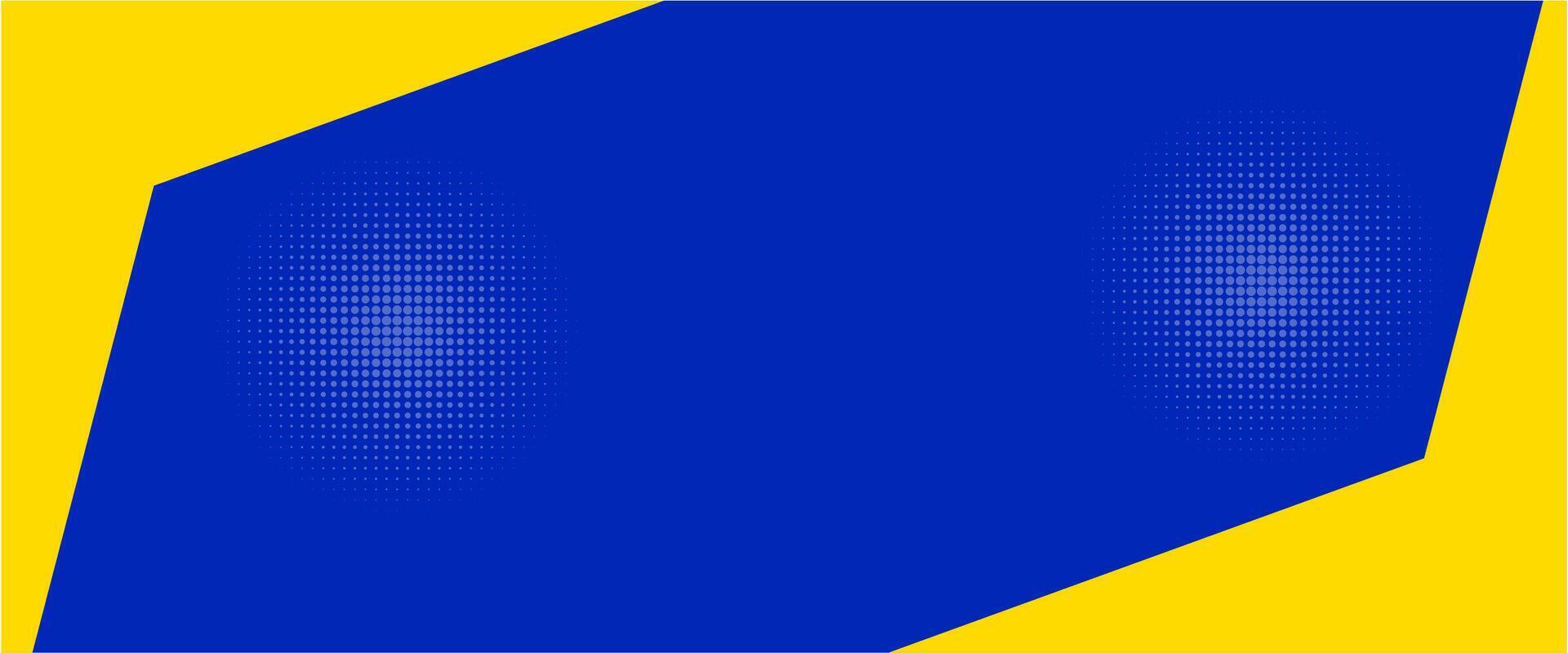 Abstract background modern hipster futuristic graphic, banner yellow and blue background vector