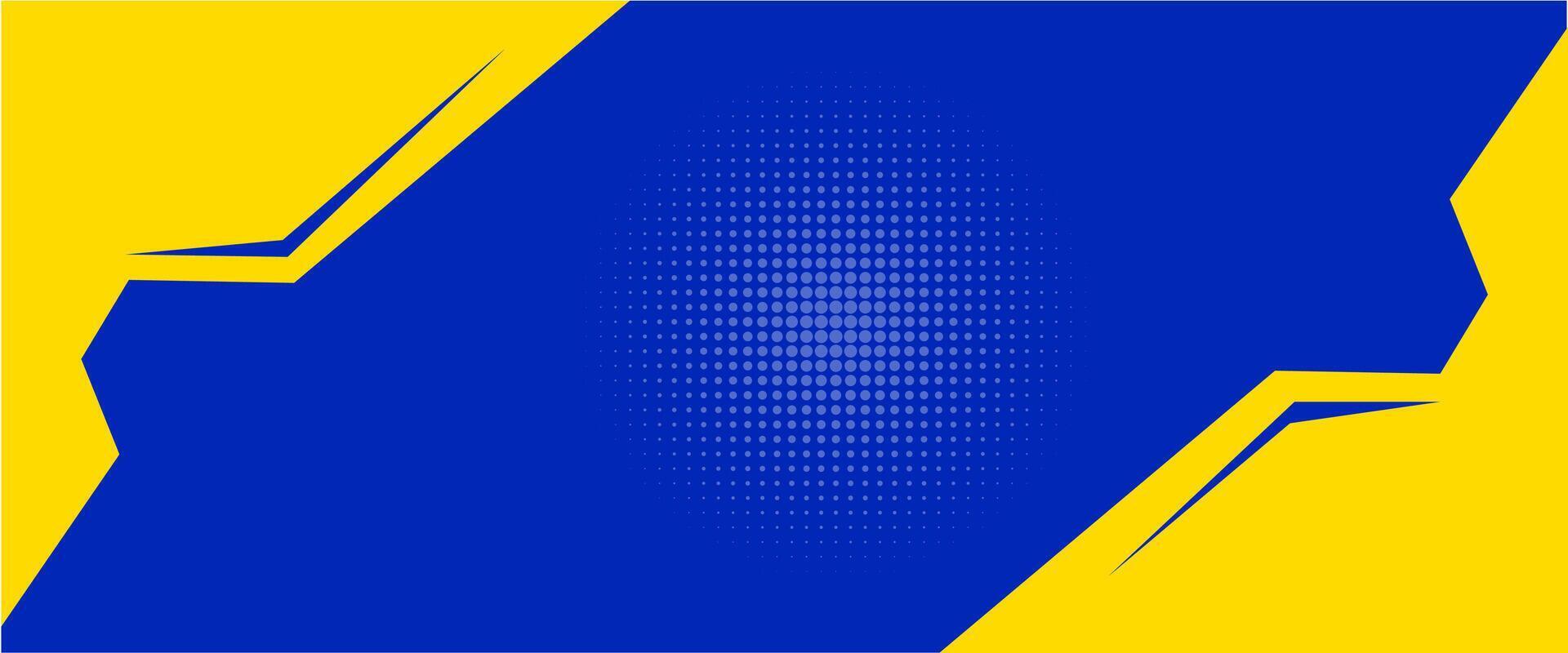 Abstract background modern hipster futuristic graphic, banner yellow and blue background vector