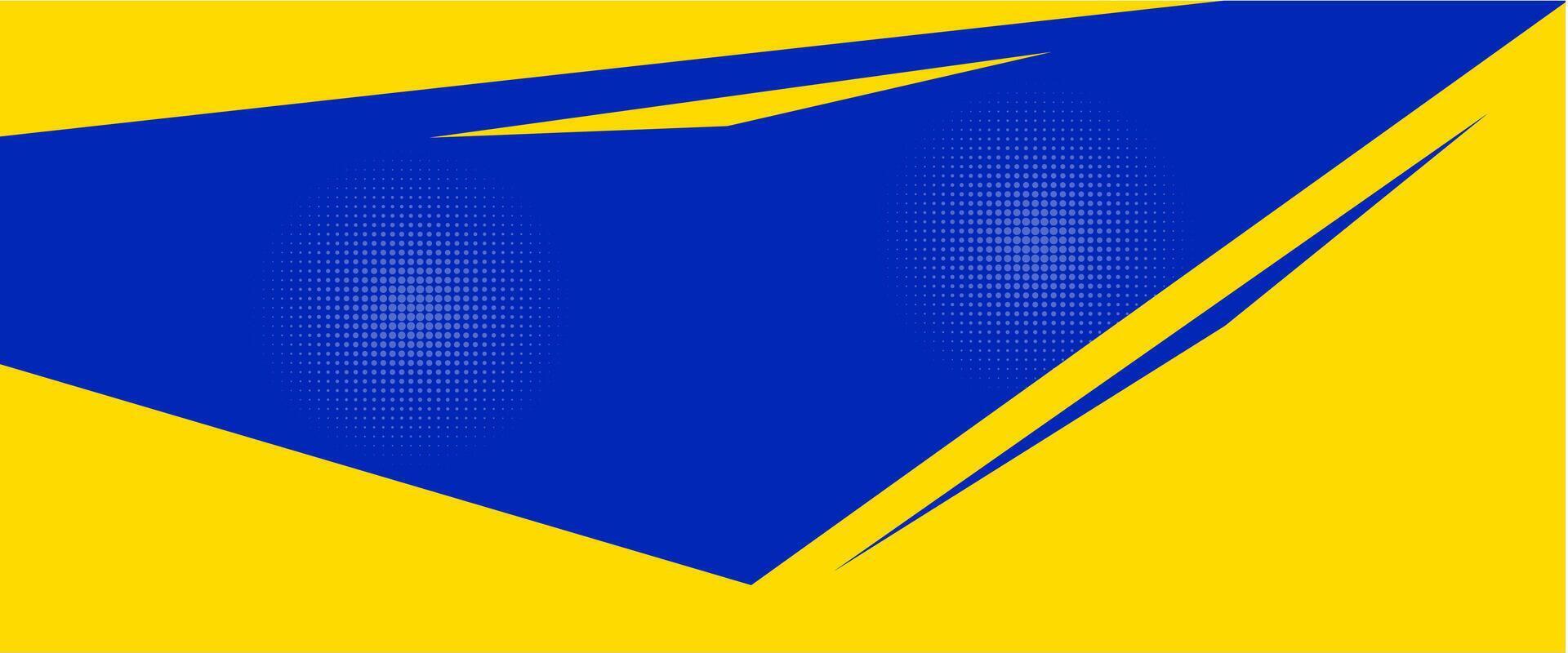 Abstract background modern hipster futuristic graphic, banner yellow and blue background vector
