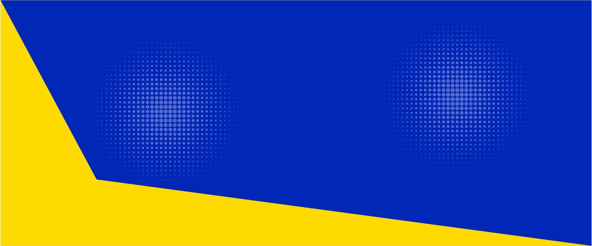 Abstract background modern hipster futuristic graphic, banner yellow and blue background vector