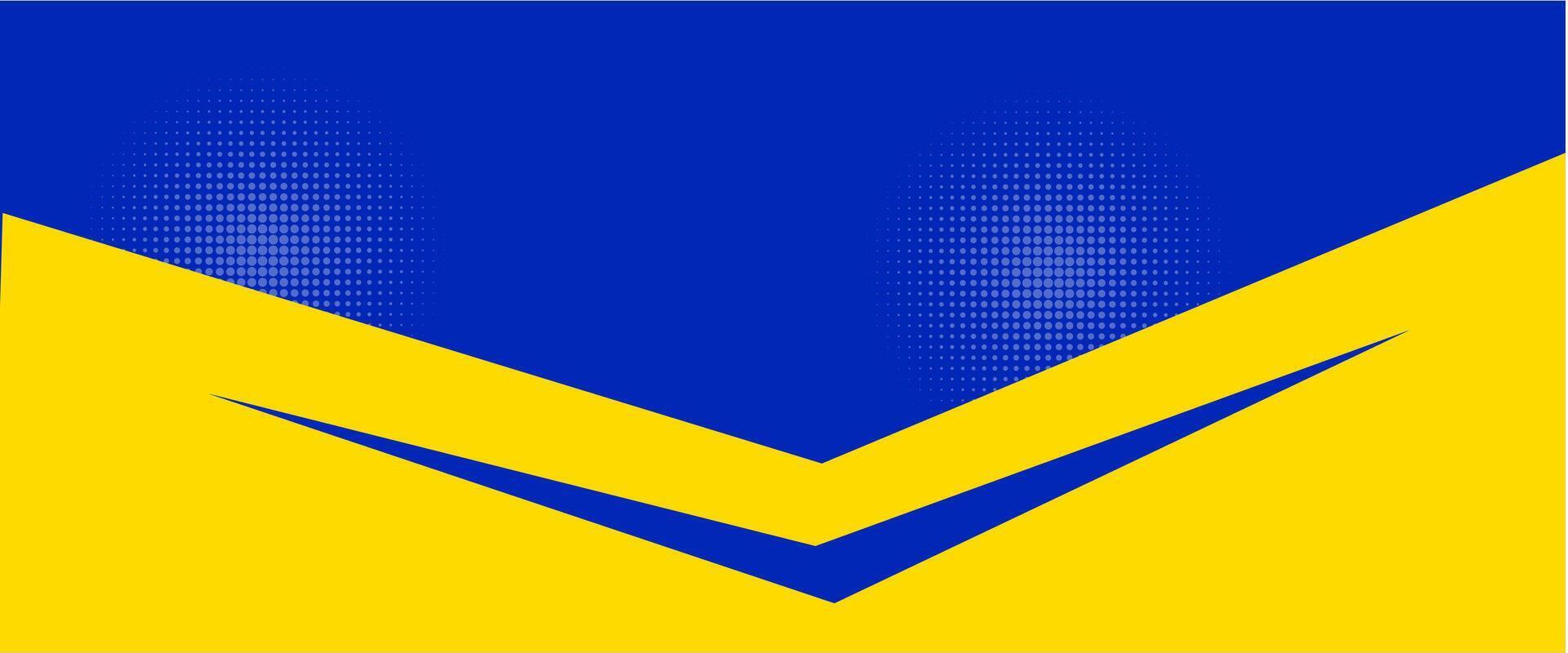 Abstract background modern hipster futuristic graphic, banner yellow and blue background vector