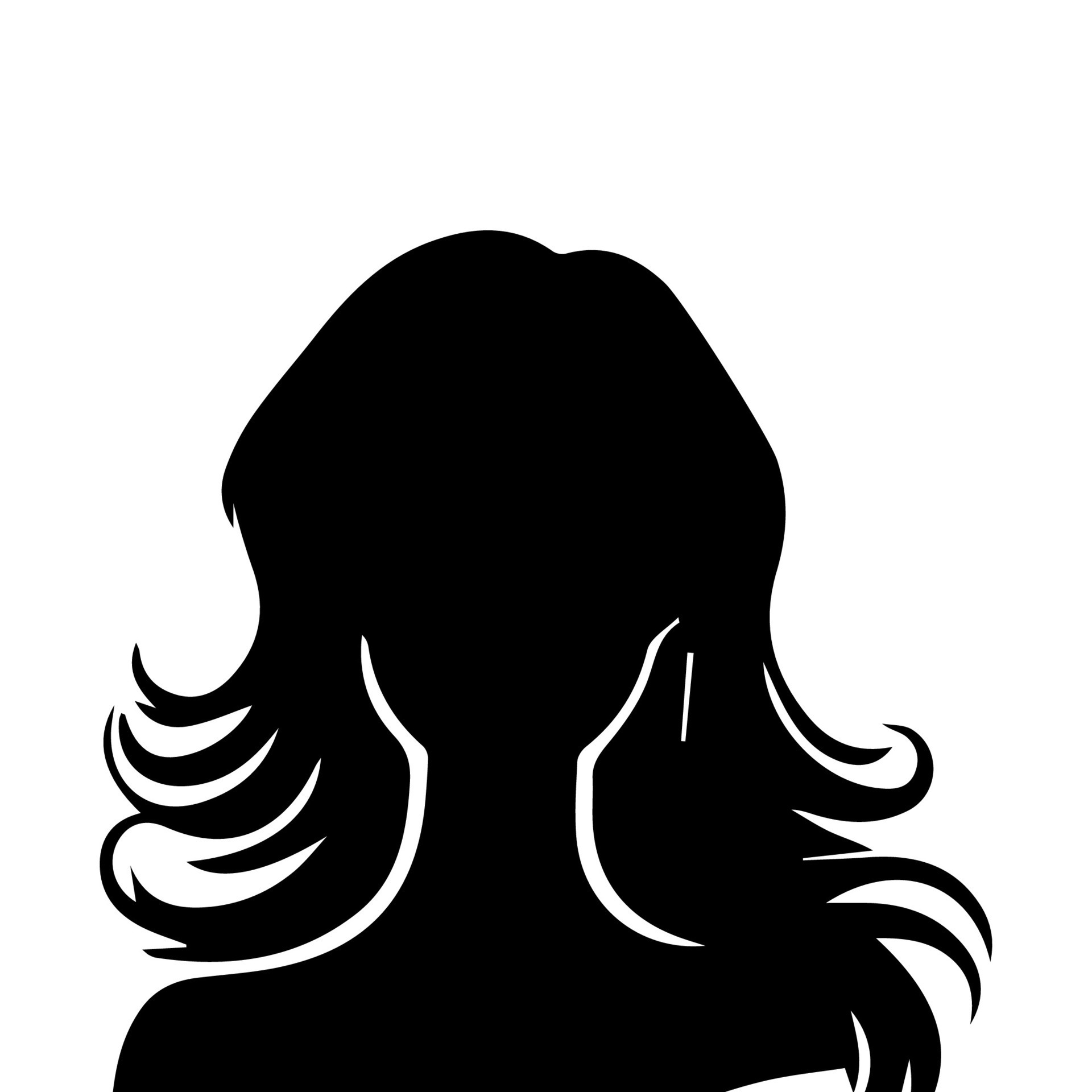 Hair Style Woman Silhouette 46989784 Vector Art at Vecteezy