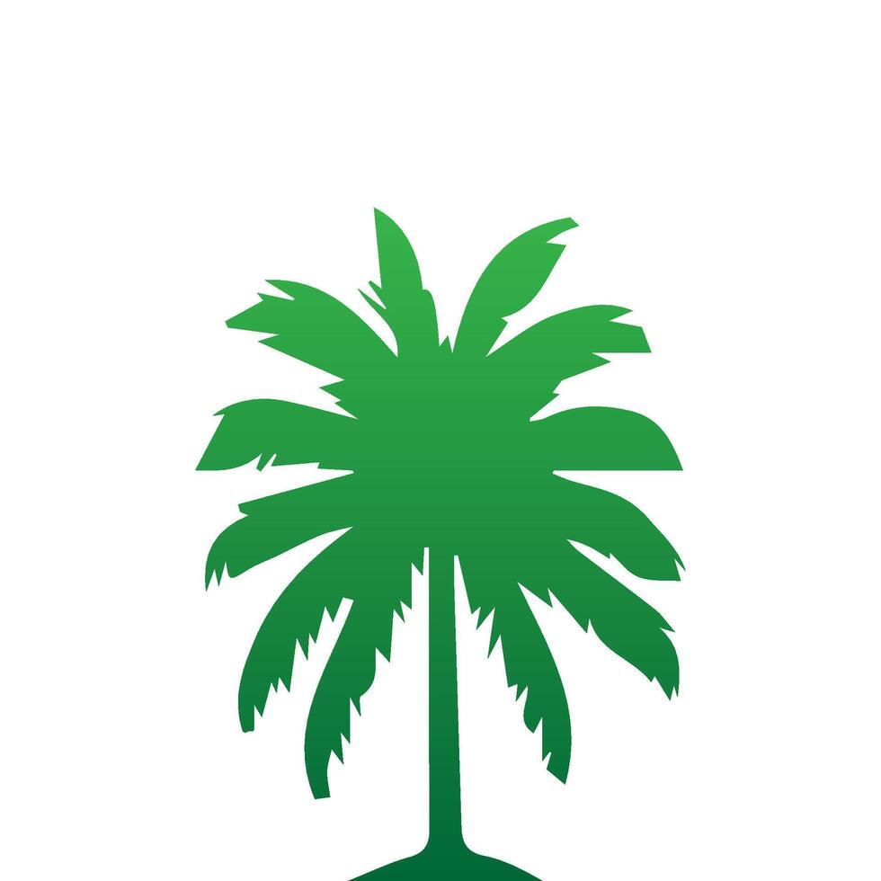 Palm and coconut tree silhouette illustrations is perfect for adding a touch of tropical paradise to your design projects. vector