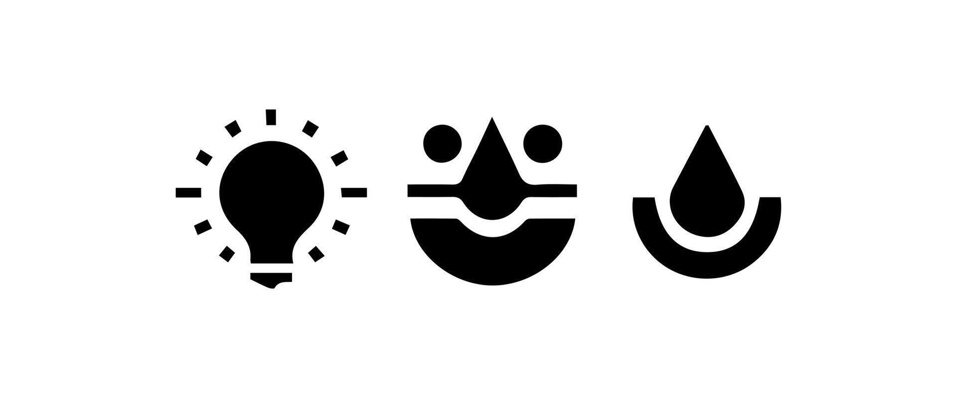Abstract geometric shapes and icons vector