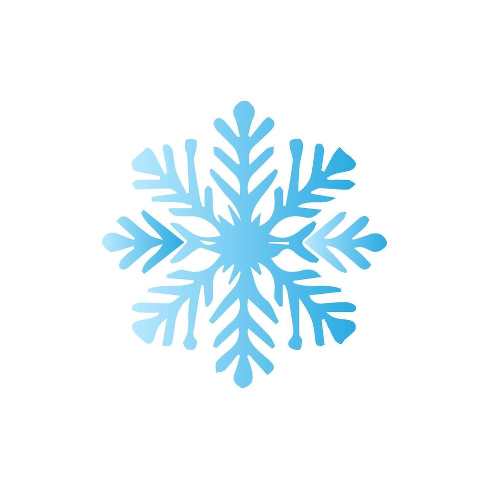 Snowflake icon. Snow winter day weather symbol. vector