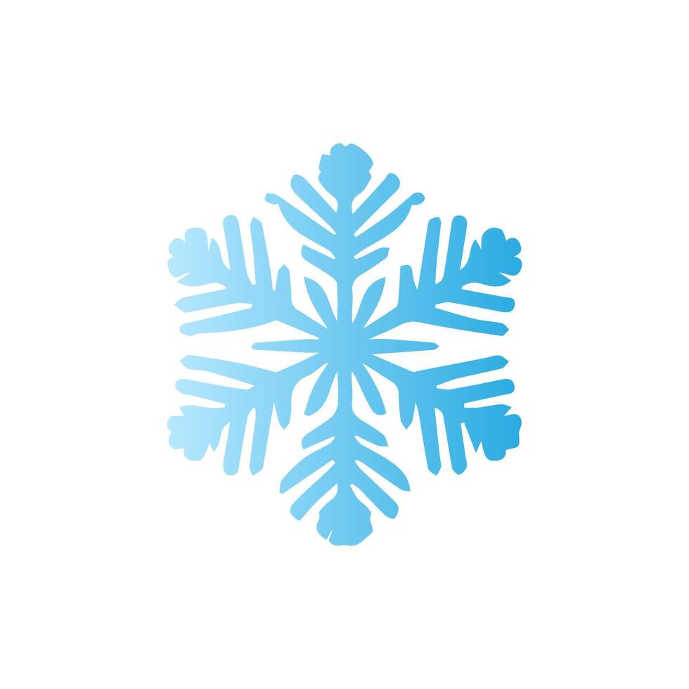 Snowflake icon. Snow winter day weather symbol. vector