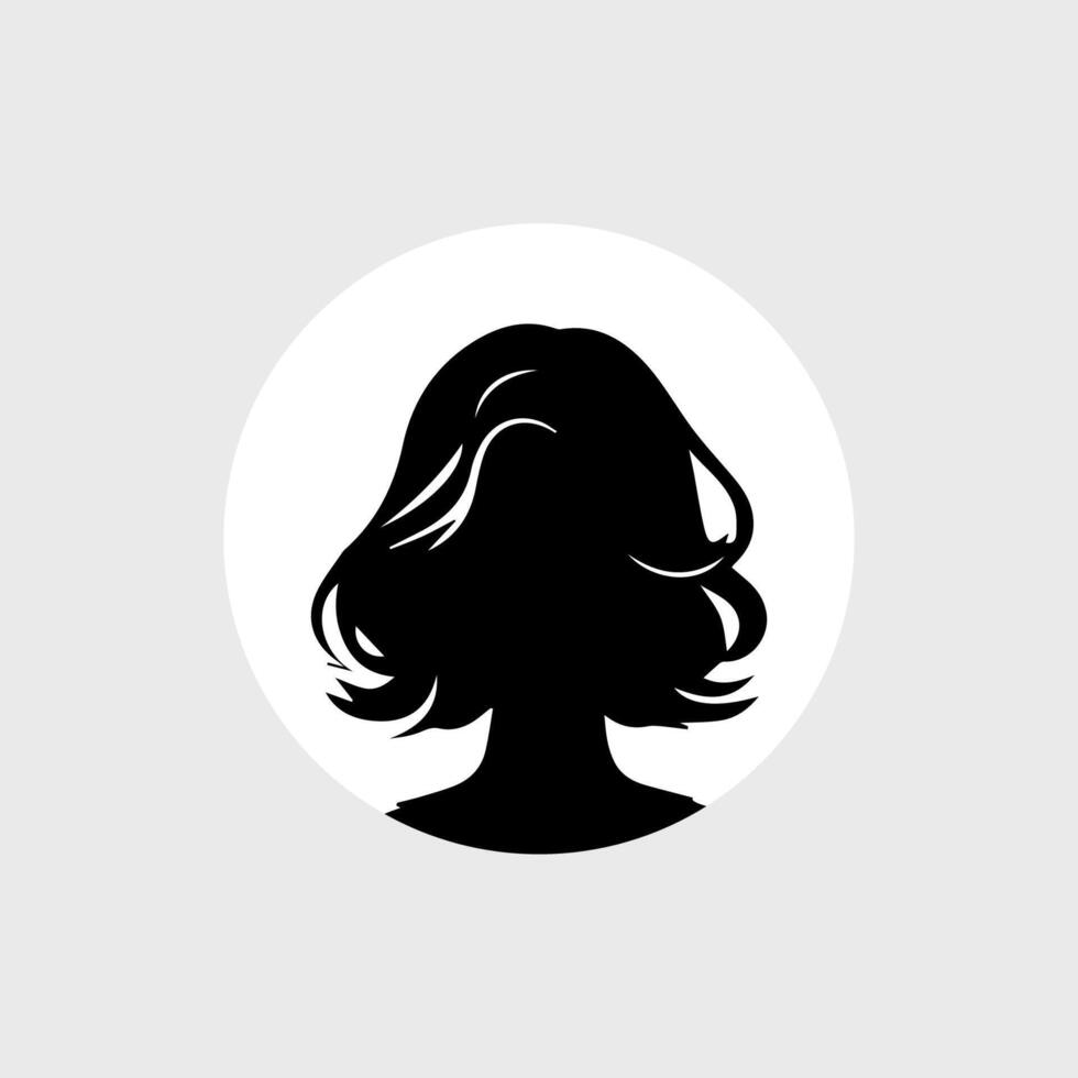 female portraits, silhouettes, avatars or profiles for unknown anonymous person vector