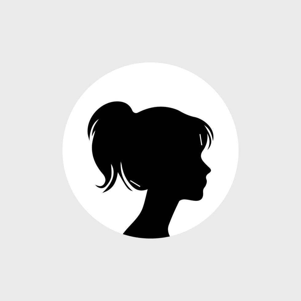 female portraits, silhouettes, avatars or profiles for unknown anonymous person vector