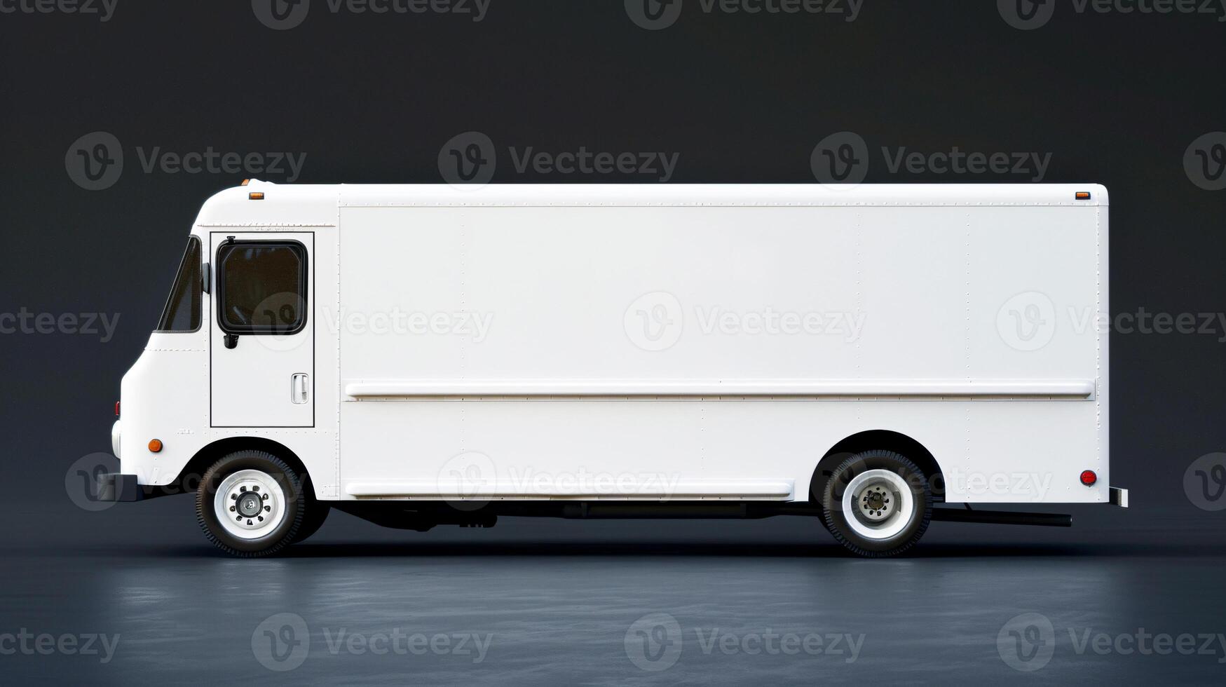 Ice cream truck mockup for branding and marketing photo