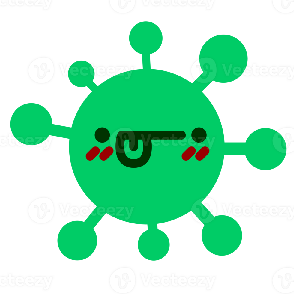 confused virus drawing png