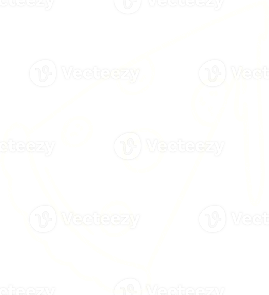 a drawing of a pizza with a white outline png