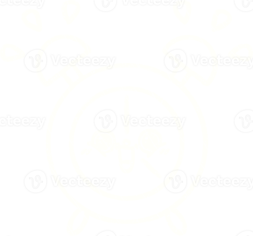 a drawing of a clock with a white outline png