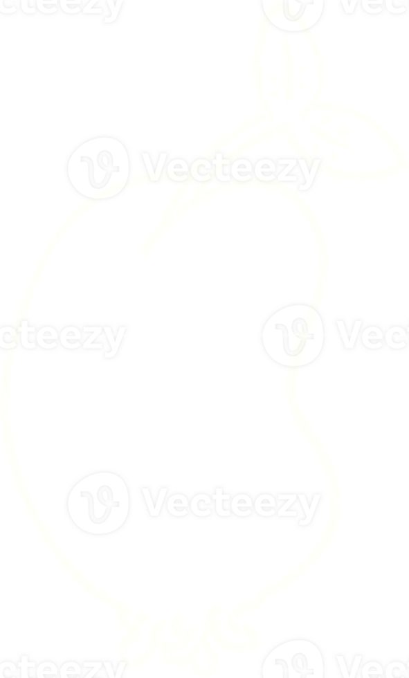 a drawing of a apple with a white outline png